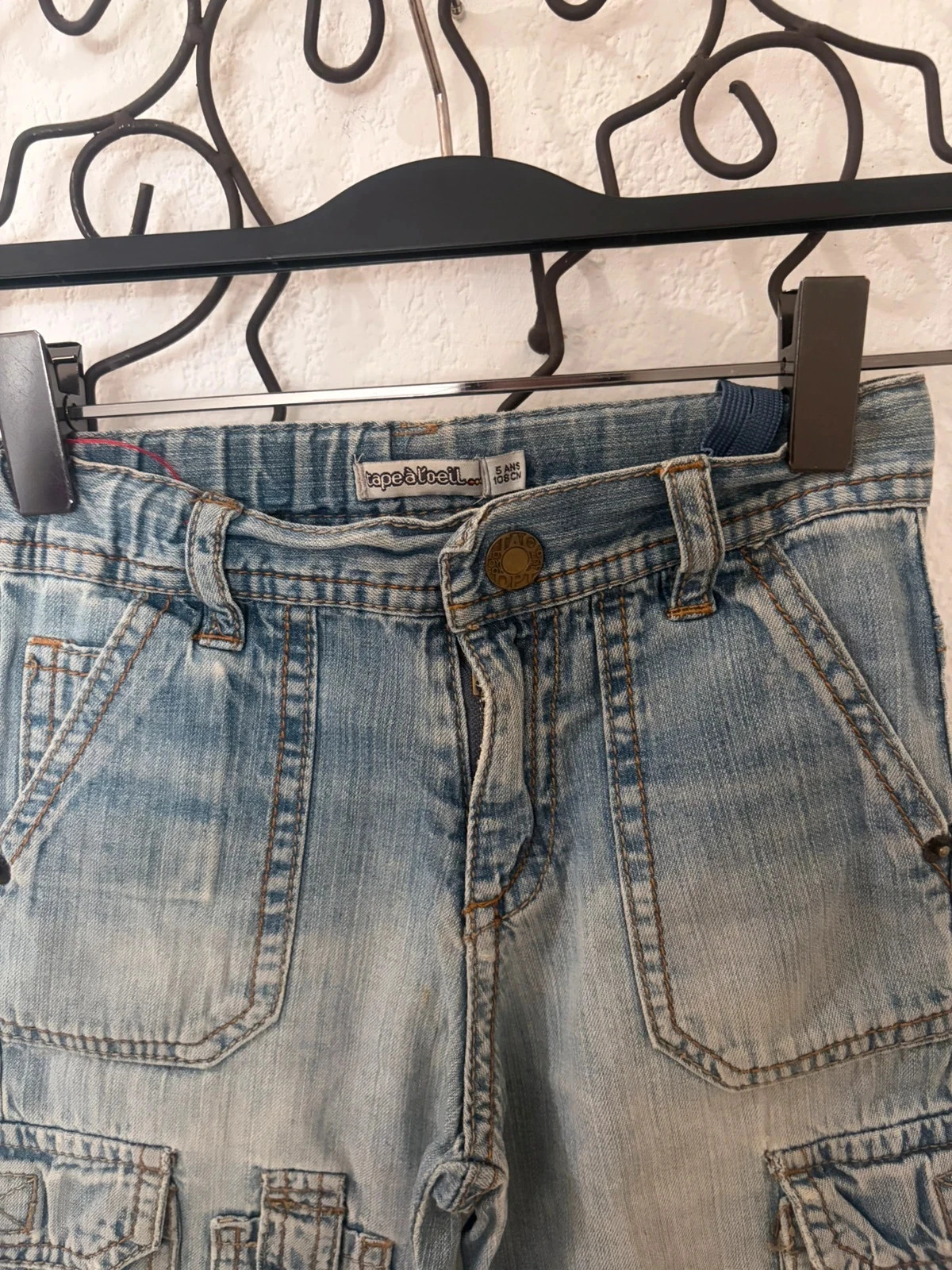 Short Cargo Denim Tape à l'Œil Tamanho 5 anos (108 cm) – photo 4